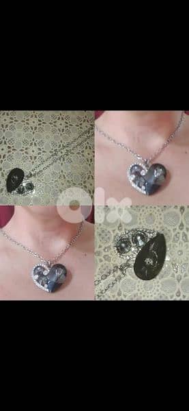 necklace strass with chain 19