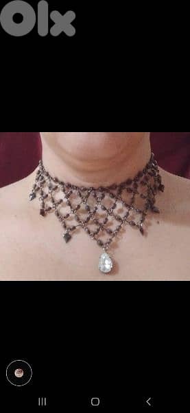 necklace grey colour 1