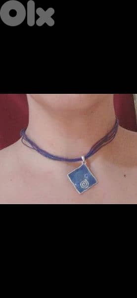 necklace royal blue necklace 3