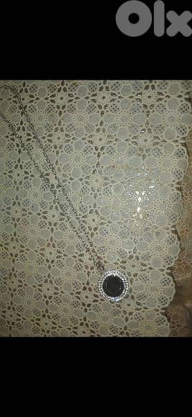 necklace big grey stone strass necklace 4