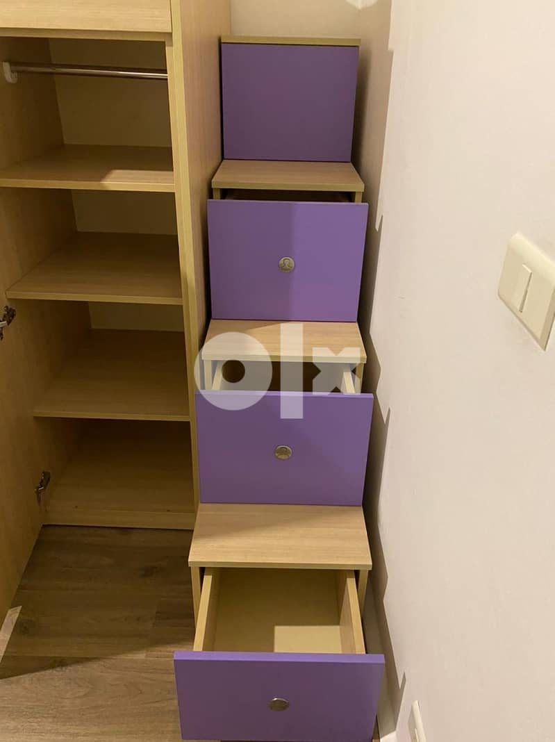 chambre enfant fille / kids bedroom 3 beds / girl/baby 4