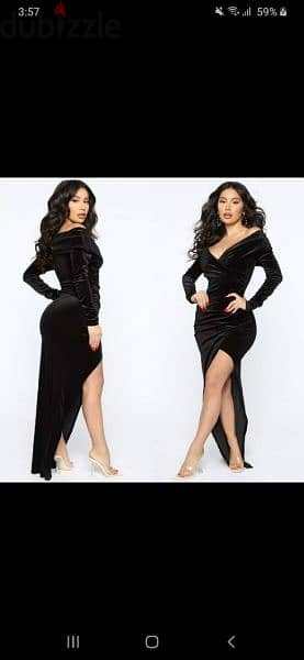 dress tawil min jeha w assir min jeha s to xxL 1