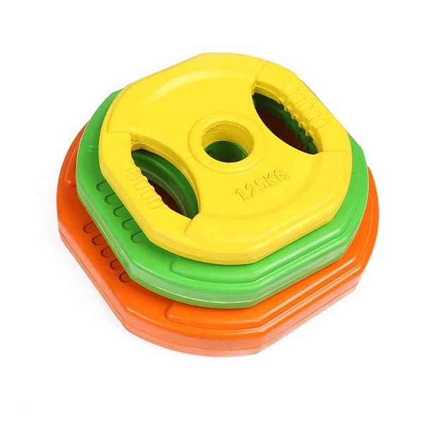 20kg Standard Rubber Coloured Barbell 4