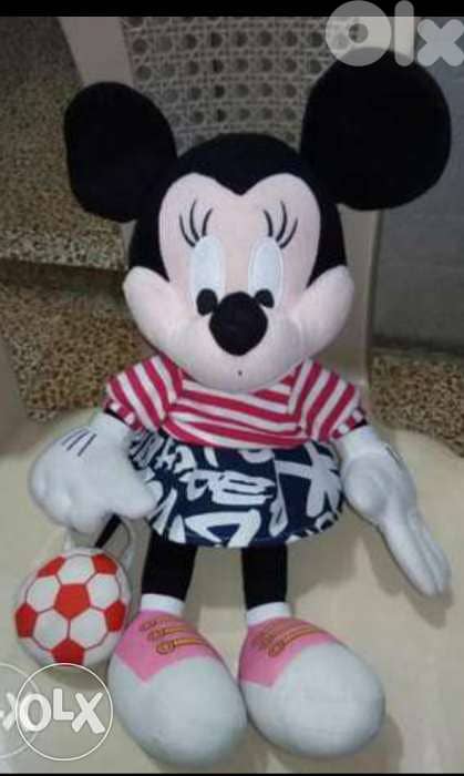 MINNIE MOUSE Plush as new, 43 Cm DISNEY wearing stuffed large Toy=15$ 2