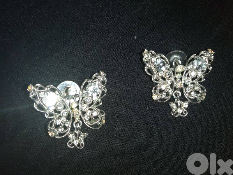 earrings butterflies swarovski original 3