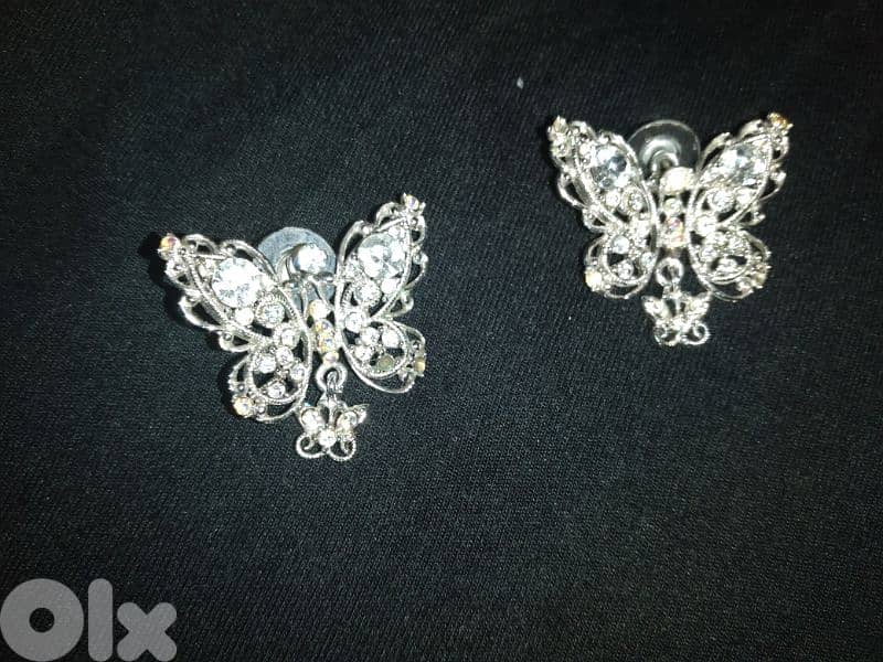 earrings butterflies swarovski original 5