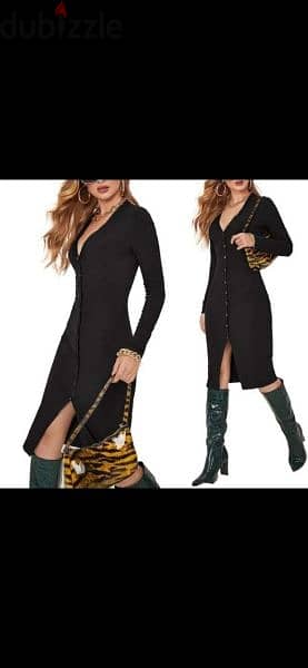 v neck buttons dress s to xxL 0