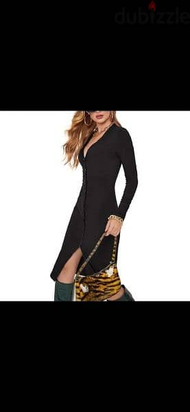 v neck buttons dress s to xxL 1