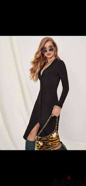 v neck buttons dress s to xxL 7