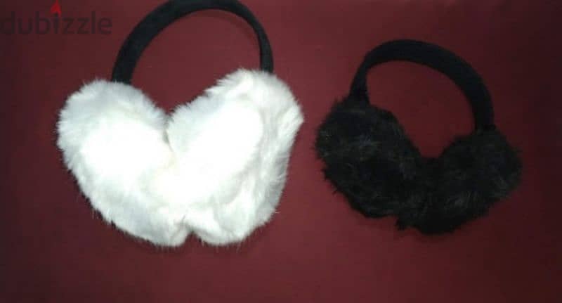 white or black cover for ears fur 1