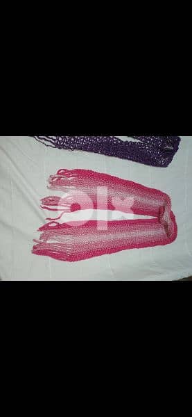 wool scarf pink thick 4