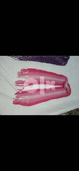 wool scarf pink thick 5