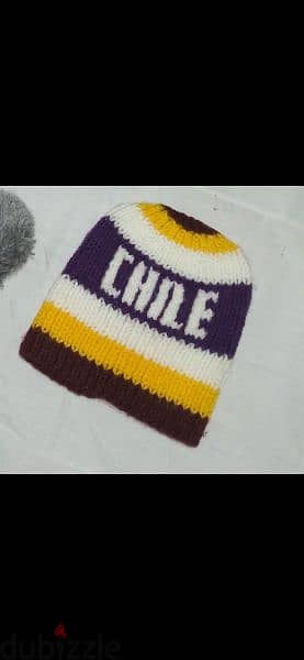 wool purple yellow hat  1=7$ or 3= 15$ 3