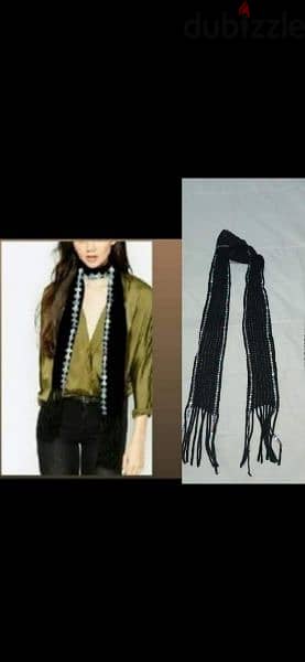scarf wook black with silver sequin  1=7$ or 3=15$ 0