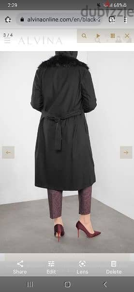 trenchcoat big fur collar m to xxxL 1