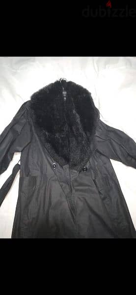 trenchcoat big fur collar m to xxxL 4
