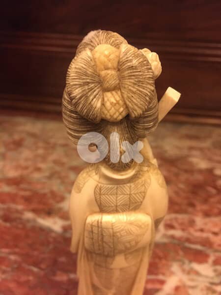 beautiful japanese meij era staue signed by artist 3