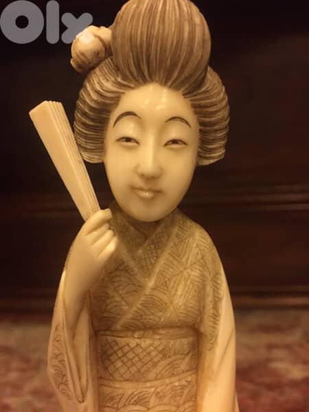 beautiful japanese meij era staue signed by artist 4