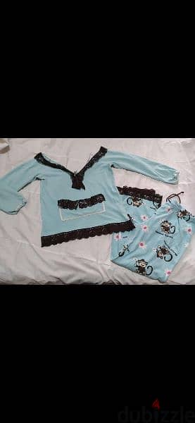 pyjama set blue jade s to xxL 1