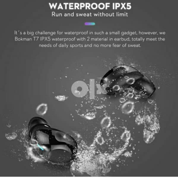 bokman T7  BLUETOOTH Earphones Waterproof Noise Cancelling/4$ delivery 1