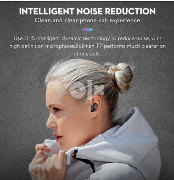 bokman T7  BLUETOOTH Earphones Waterproof Noise Cancelling/4$ delivery 5