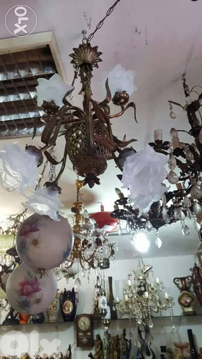 ثرية نحاس 6 لمبات 0