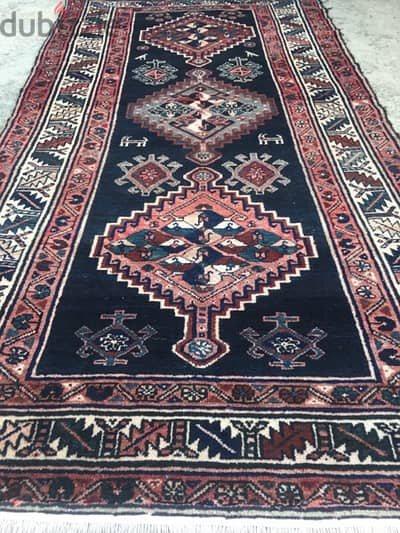 سجاد عجمي. 210/120. Persian Carpet. Hand made. Antique