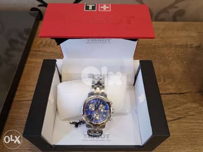 Tissot Men's PRS 200 Blue Chronograph Dial Watch