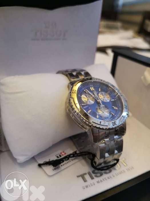 Tissot Men's PRS 200 Blue Chronograph Dial Watch 1