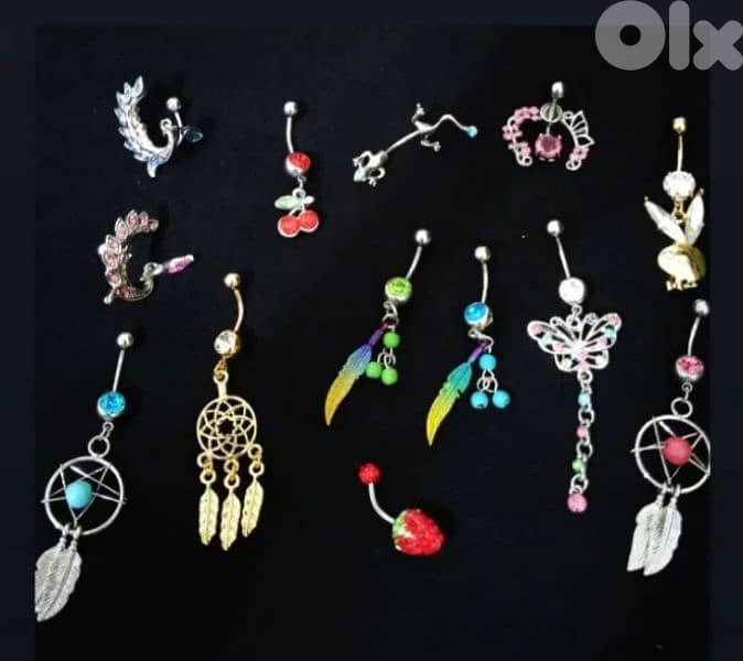 waterproof belly piercings collection 15