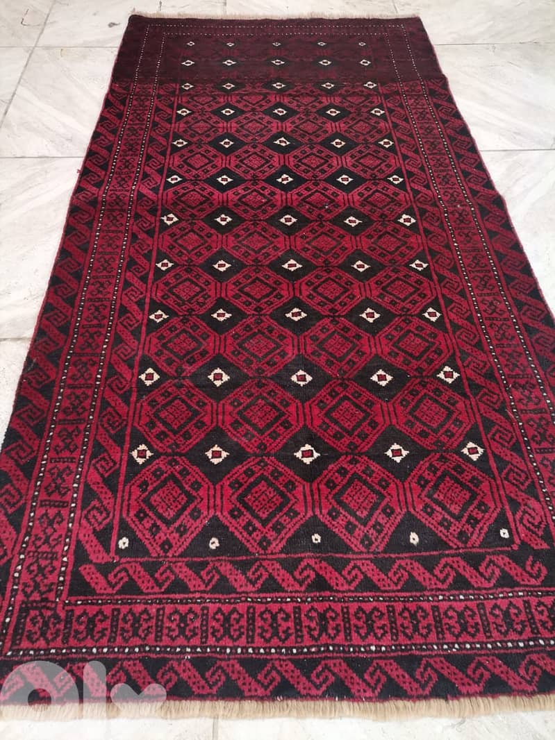 Persian Boukhara Carpet, wool hand knoted, 215x100cm, 110$ 0
