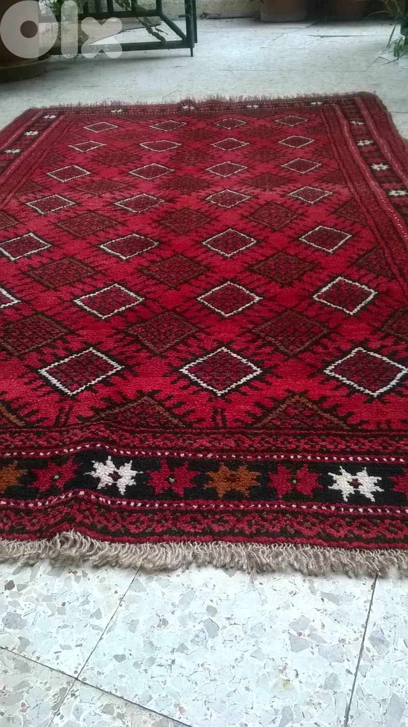 Antique Persian Boukhara Rug, wool hand made, 225x110cm, 100$ 1