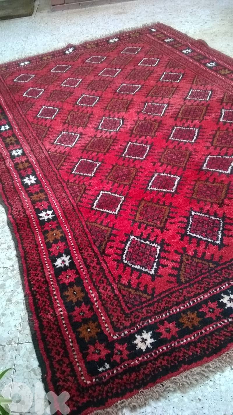 Antique Persian Boukhara Rug, wool hand made, 225x110cm, 100$ 2