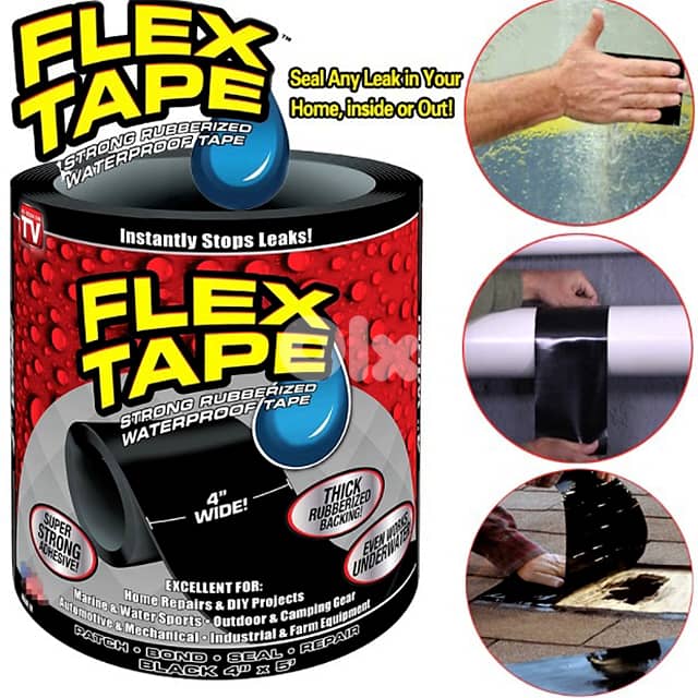 Flex Tape Repair Duct Tape Super-Strong Rubberized Adhesive Tape 1