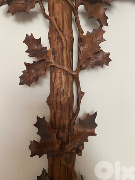 beautiful hand carved church cross 19th 6