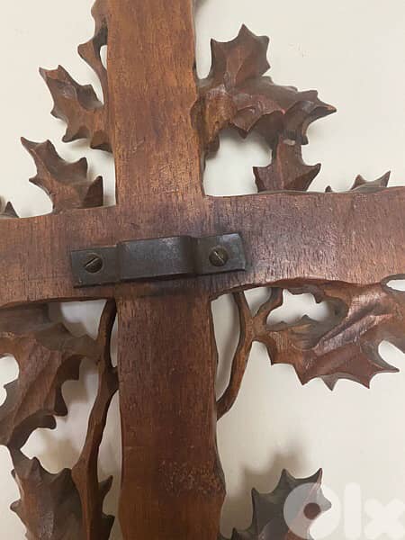 beautiful hand carved church cross 19th 8