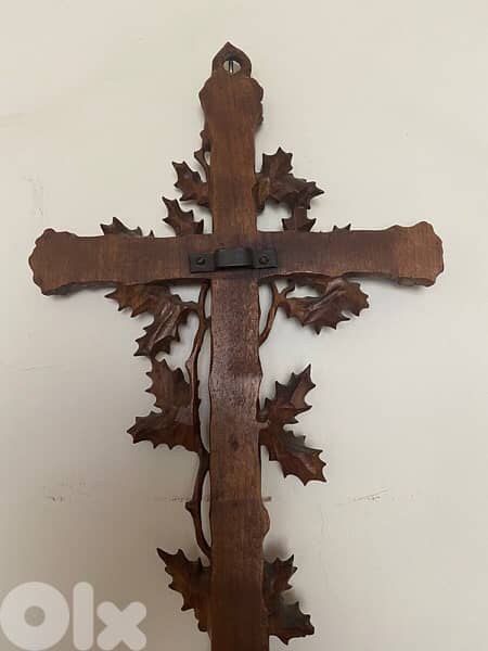 beautiful hand carved church cross 19th 9