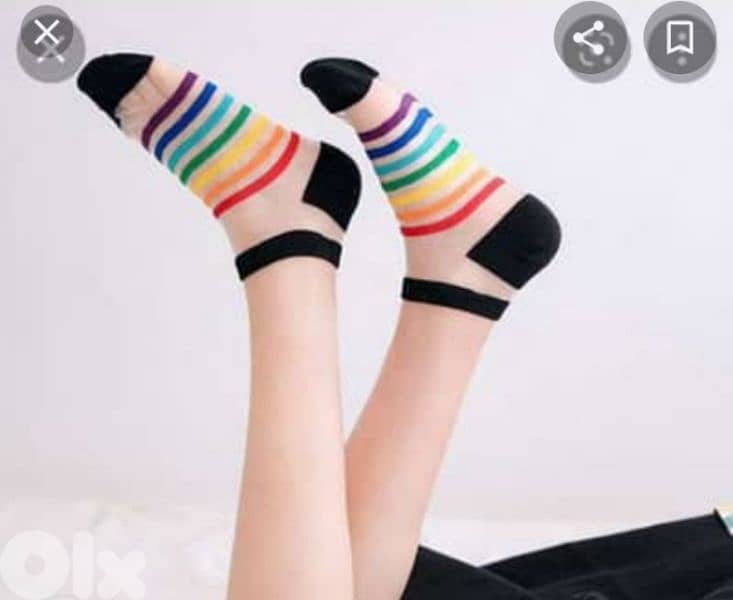 feminine transparent silk socks 1