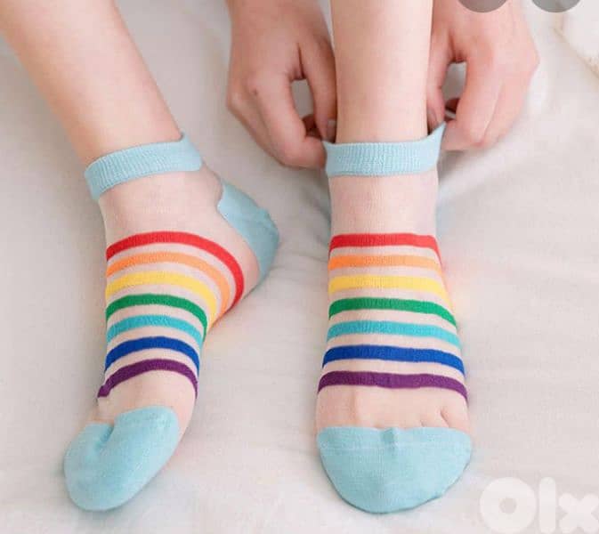 feminine transparent silk socks 4