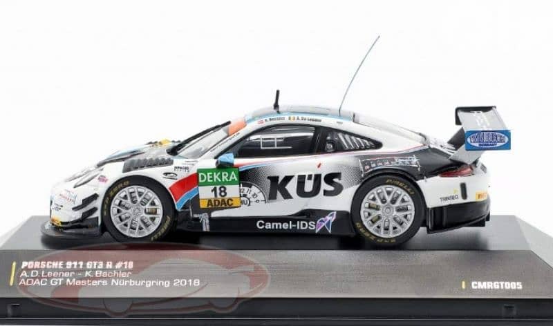 Porsche 911 GT3 R diecast car model 1:43. 2