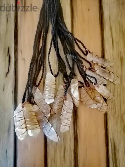 handmade natural crystal necklaces