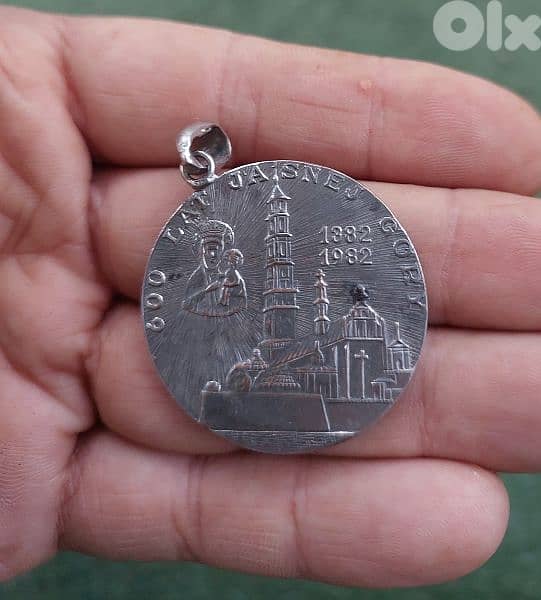 Jean Paul II  Pope. of Vatican Memorial Silver Plated Coin 600 years 1