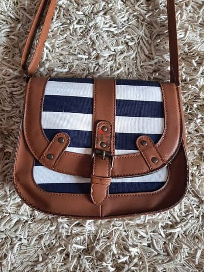 LCWAIKIKI navy stripped cross bag
