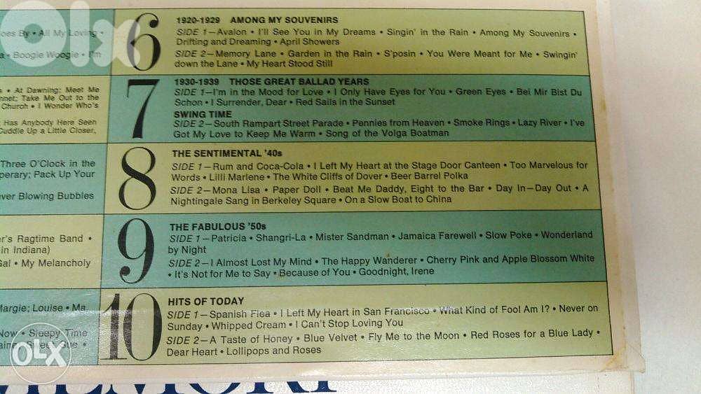 Down Memory Lane 65 Years Song Hits Readers Digest Vinyl LP Box Set 10 2