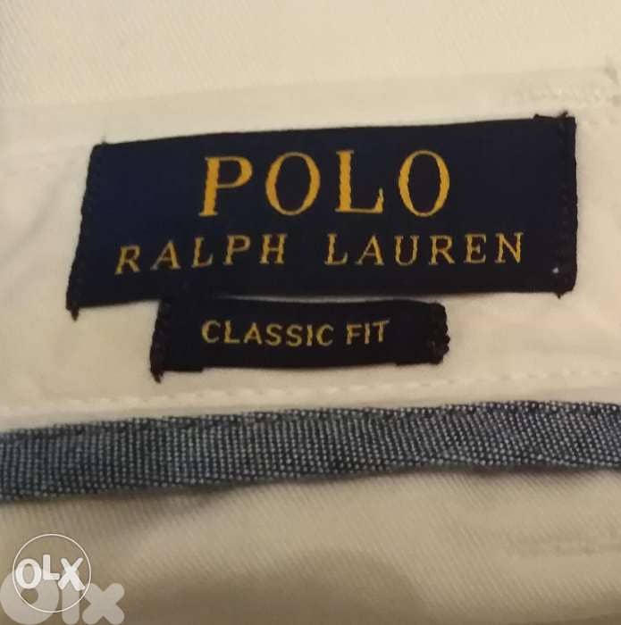 Polo Ralph Lauren pant Bedford chino white color size w 42 L36 0