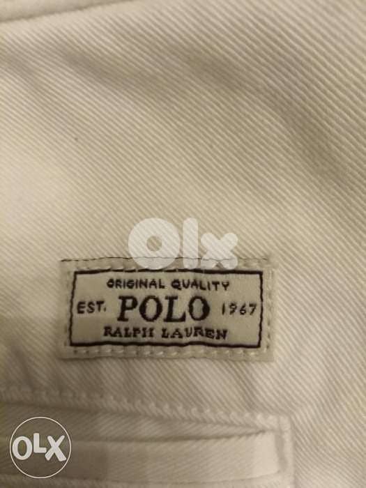 Polo Ralph Lauren pant Bedford chino white color size w 42 L36 3