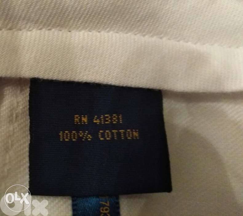 Polo Ralph Lauren pant Bedford chino white color size w 42 L36 6