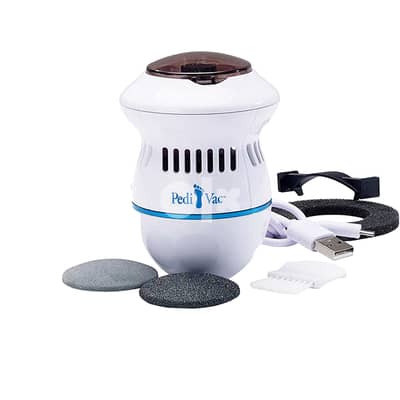 Pedi Vac Rechargeable Callus Remover – Mess-Free Foot Exfoliator
