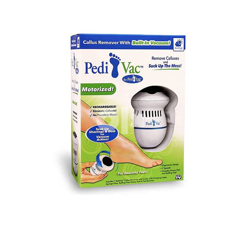 Pedi Vac Rechargeable Callus Remover – Mess-Free Foot Exfoliator 6