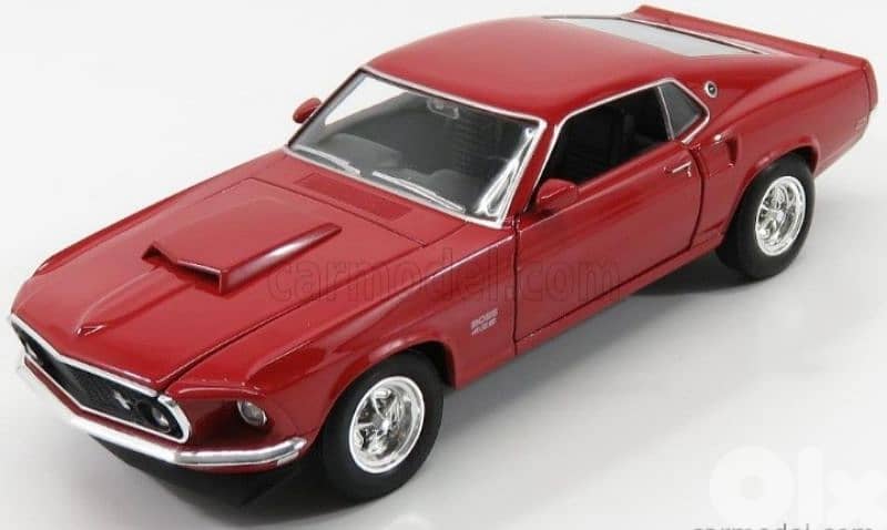Ford Mustang Boss 429 diecast car model 1:24. 0